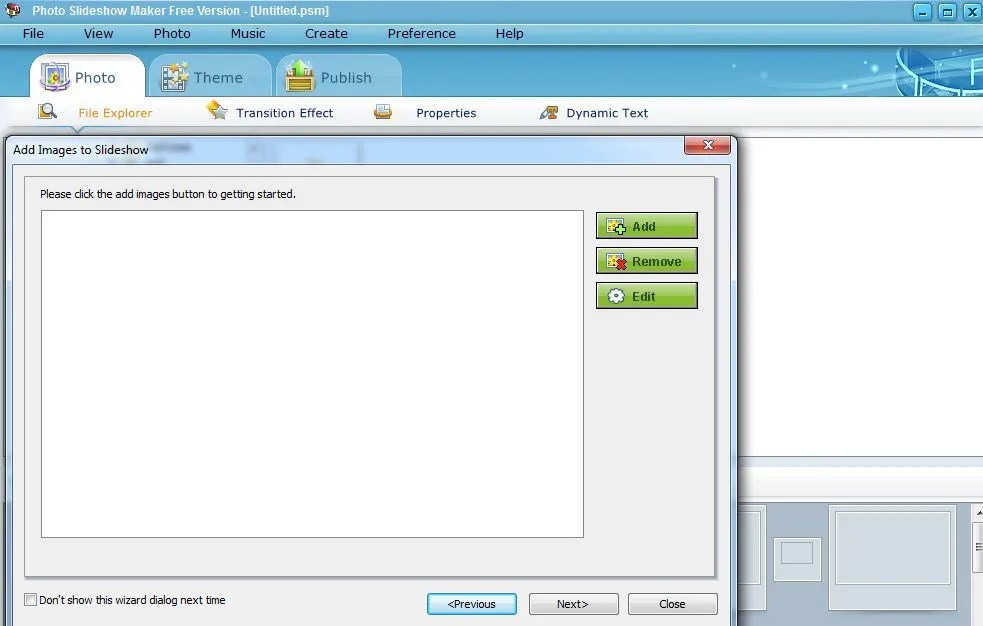 Photo Slideshow Maker Free Creating and editing animations
